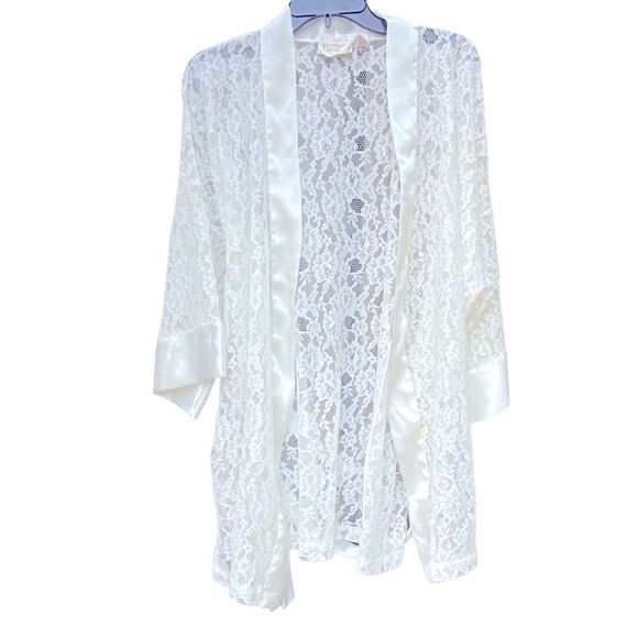 Victoria Secret Lace Robe Vintage Gold Label One Size - Picture 1 of 8
